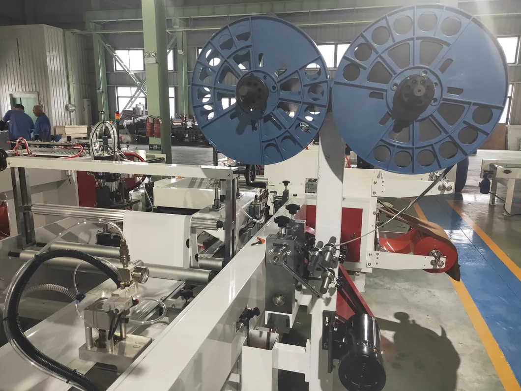 Four Functions Soft Loop Handle Adidas Plastic Bag Forming Machine Patch Hand Shopping Carry Bag Making Machine