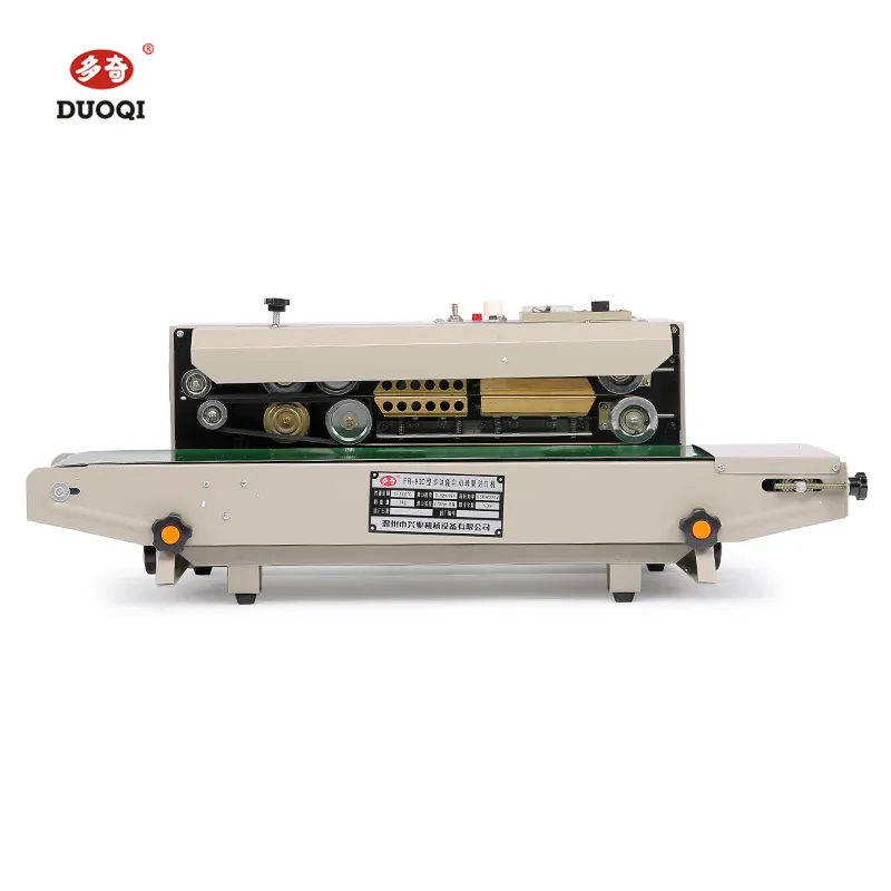 Fr900 Horizontal Heat Plastic Bag Pouch Sealer Automatic Continuous Sealing Shrink Sleeve Seaming Machine