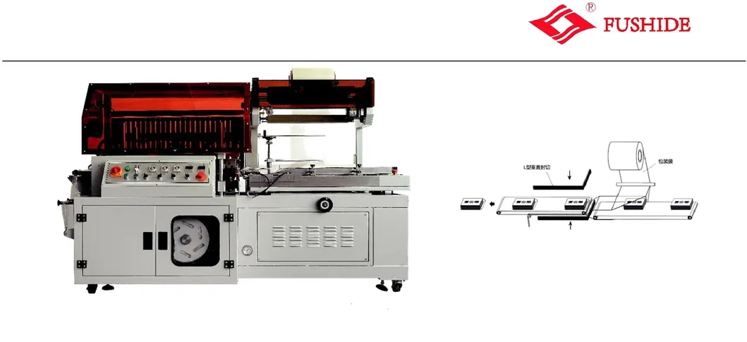 Fully-Auto Food L Bar Shrink Packaging Machine for Stewingbeef