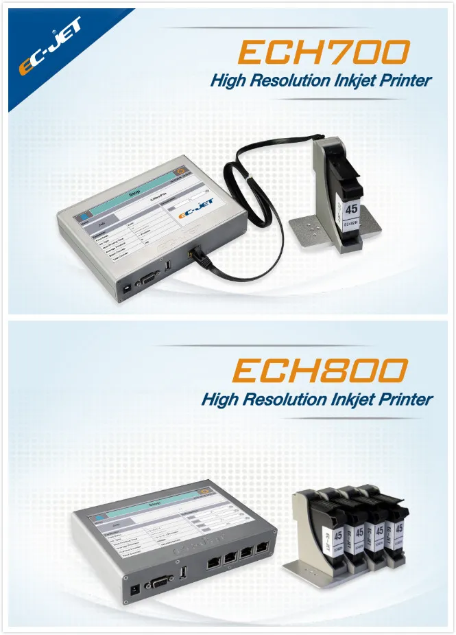 High Resolution Inkjet Printer Printing Barcode for Carton (ECH700)