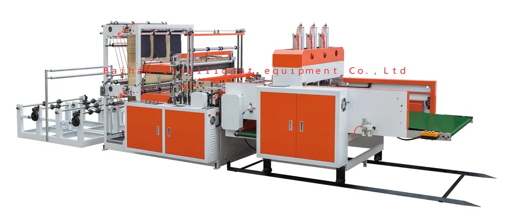 High Speed Bottom Sealing Cold Cutting Supermarket Shopping T-Shirt Bag Making Machine