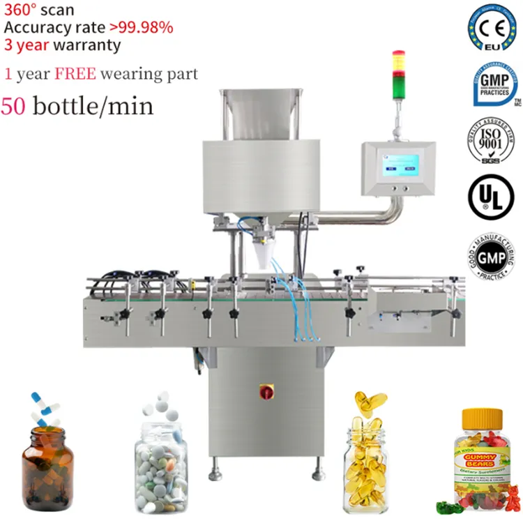 High Speed Tablet Capsule Counting Filling Machine Counter for for Small Items