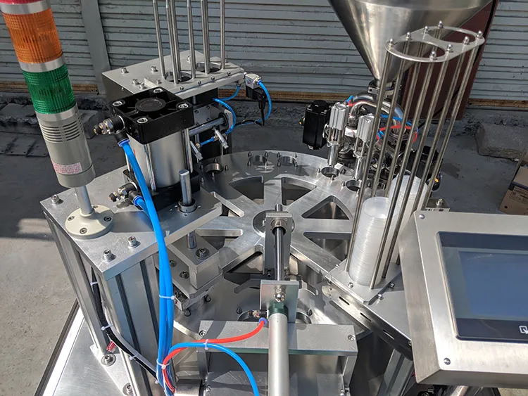 Hot Sale Automatic Jelly Ice Cream Cup Filling Sealing Machine with Mixing and Printer