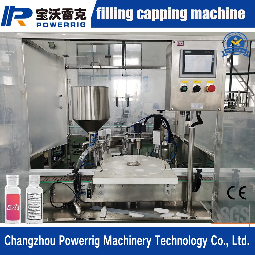 Hot Sale Hand Sanitizer Gel Liquid Bottle Filling Capping and Labeling Machine