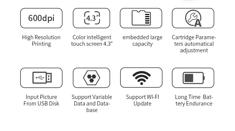 HP 42ml Cartridge Eco Solvent Water Based Tij Inkjet Printer Machine on Steel Pipe