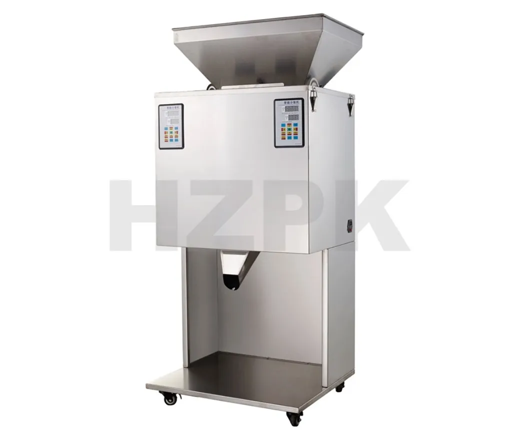 Hzpk Hzgf-2000 Plastic Glass Bottle Granule Weighing and Packing Filling Machine