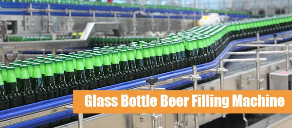 Isobaric Filling Beer Making Machine Glass Bottle Beer Bottle Production Line