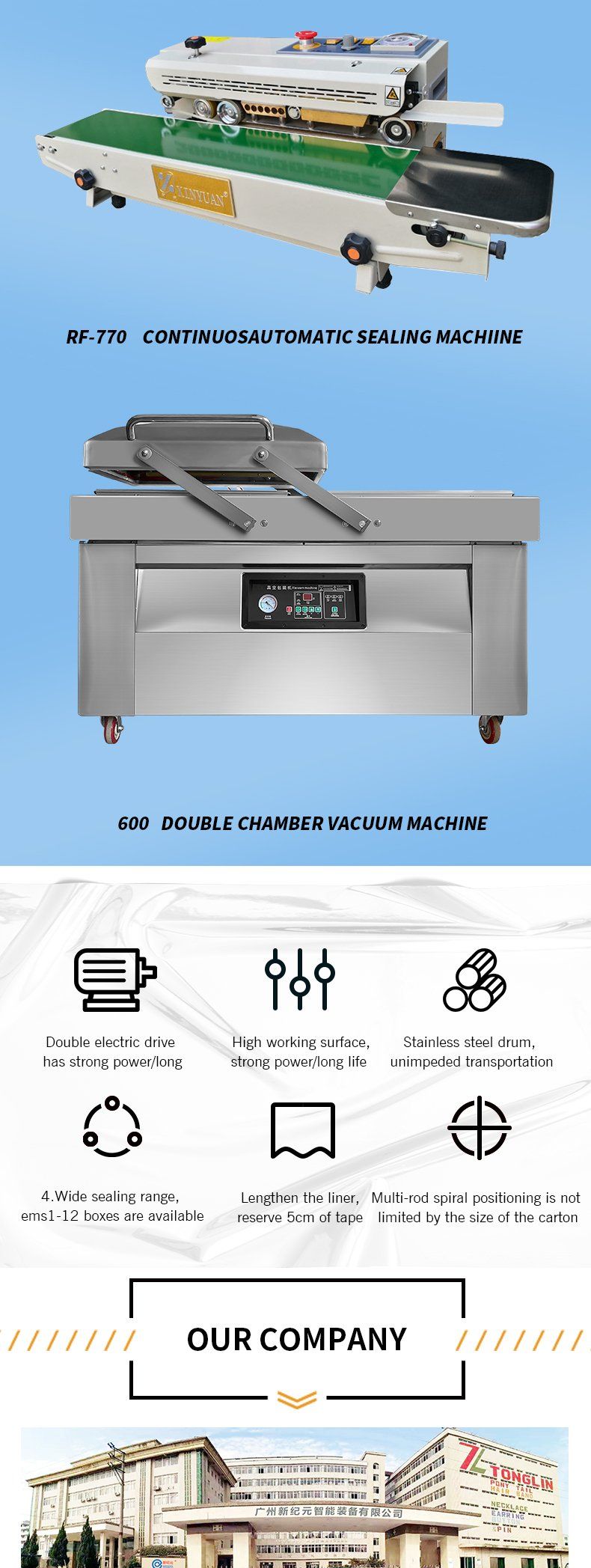 L Type Sealing Pallet Wrap Machine with Automatic Protection Function