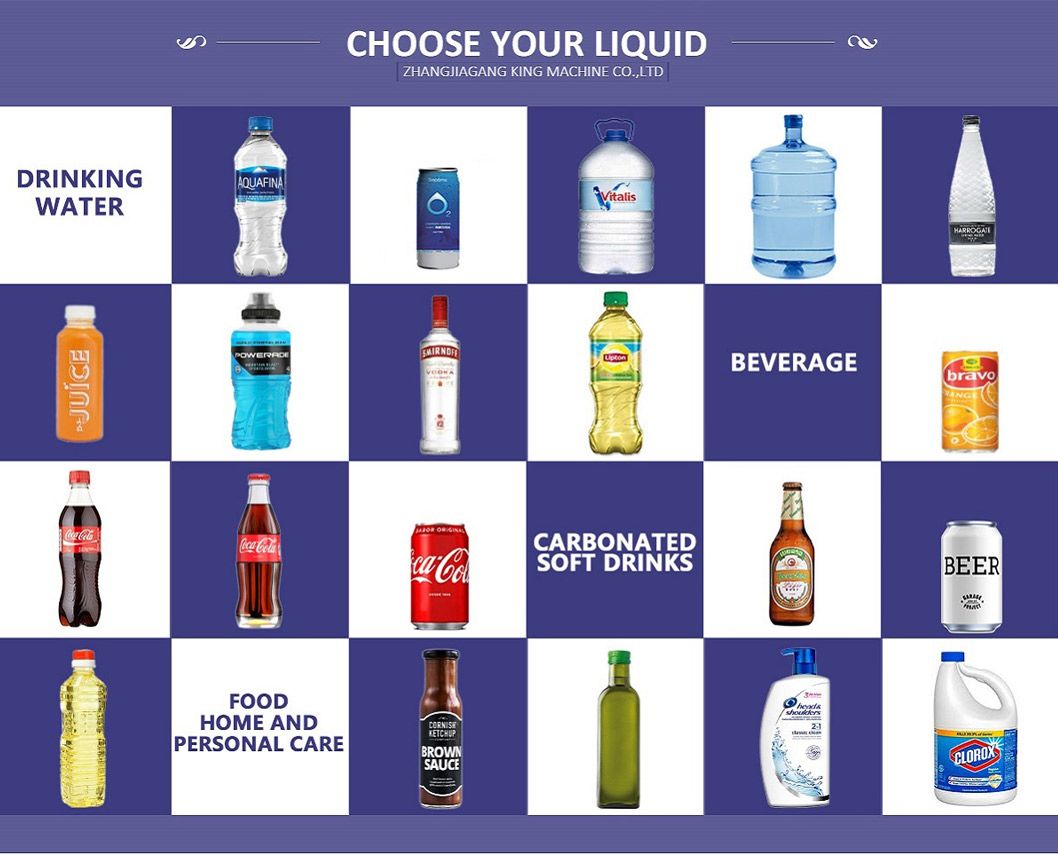 Linear Type Small Scale Water Filling Machine