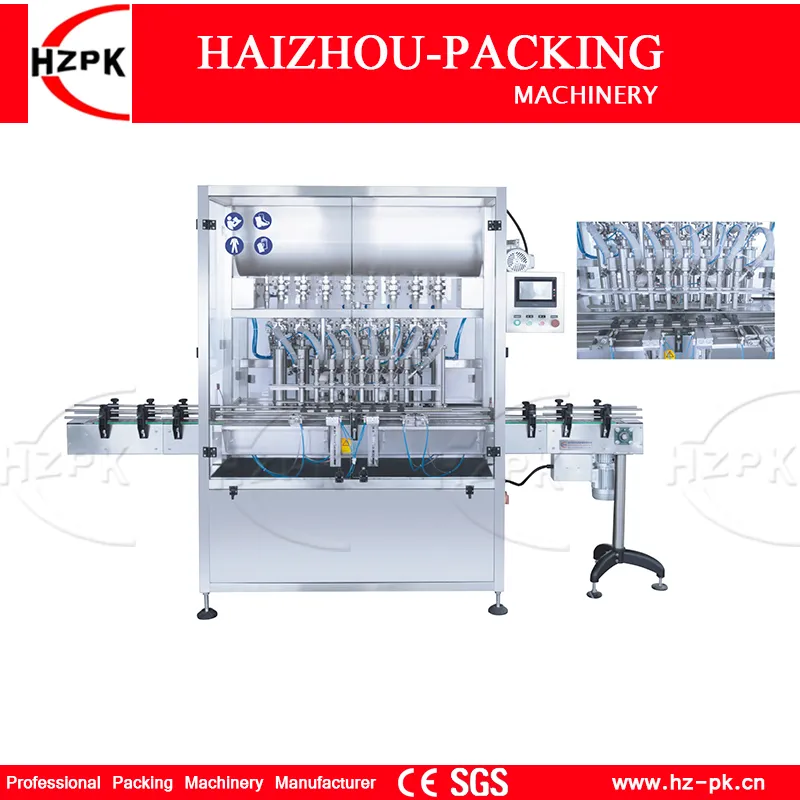 Liner Multiple Liquid /Paste Filling Machine Wth Turntable Capper