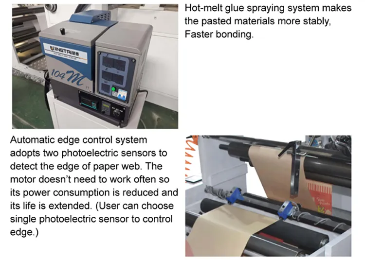 Lmd-400b+Lst-4700 Fully Automatic Kraft Printing Paper Bag Making Machine