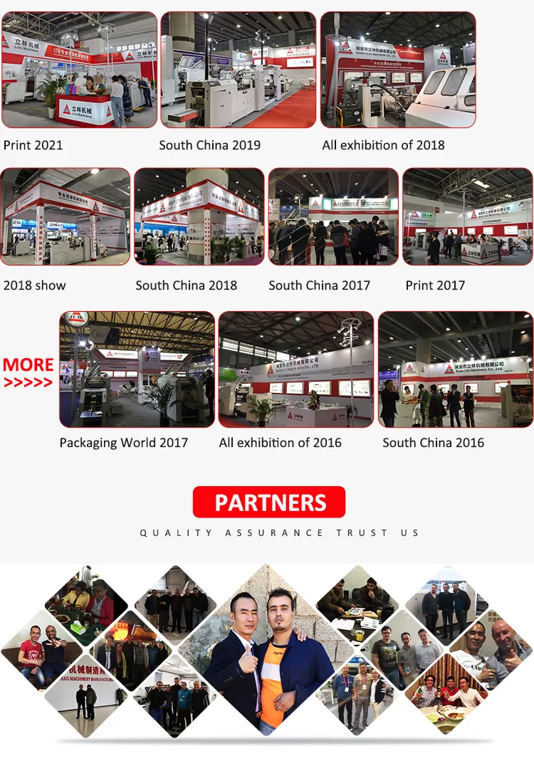 Lmd-400b+Lst-4700 Fully Automatic Kraft Printing Paper Bag Making Machine