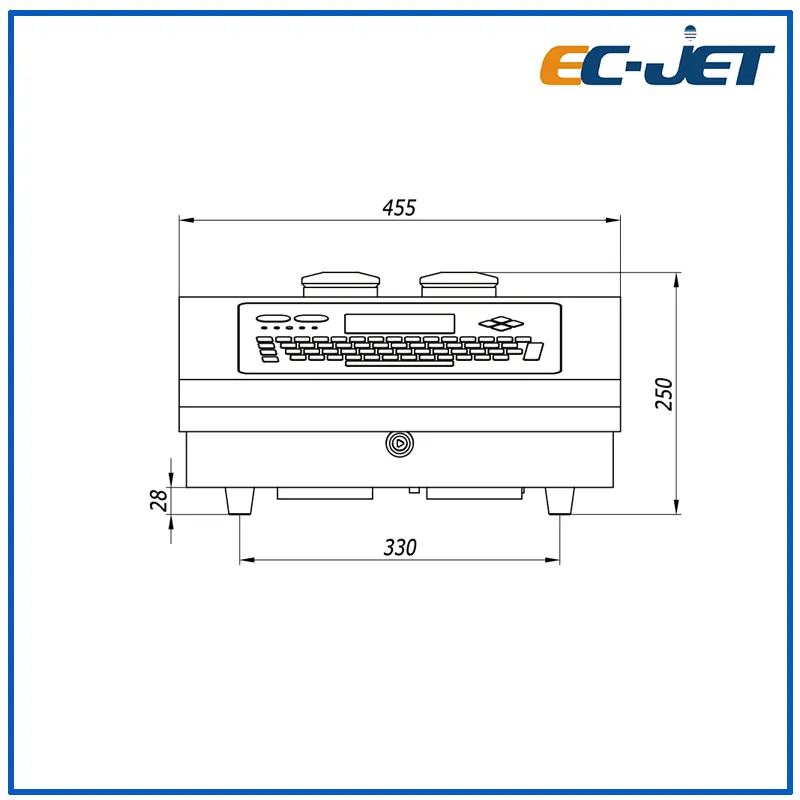 Low Cost Continuous Inkjet Printer for Food Packaging (EC-JET500)