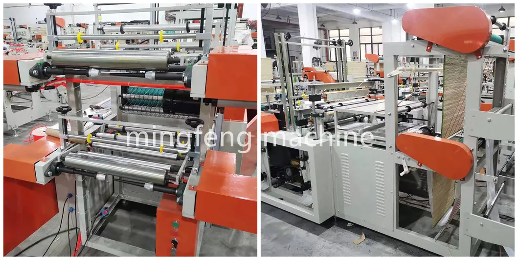 Mingfeng Online Selling Shxj-a Model Automatic Double Layer Plastic Rolling Bag Making Machine Price