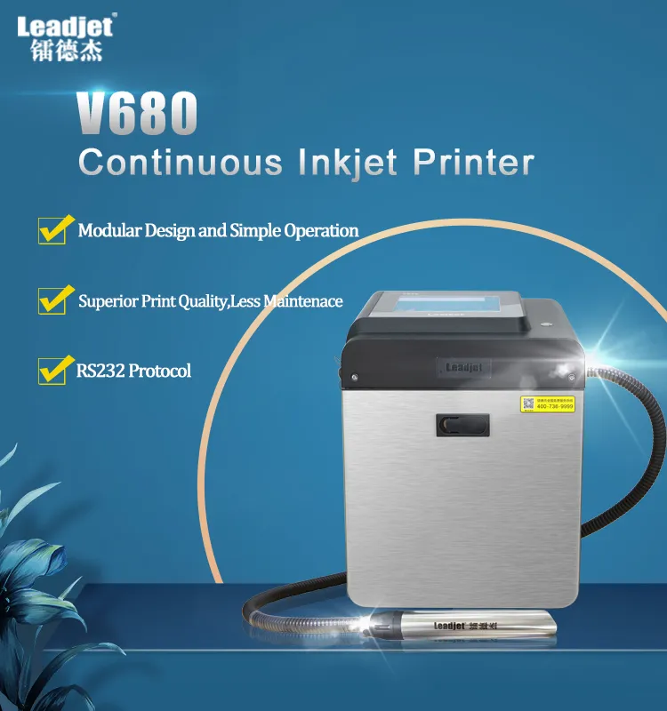 Modular Inkjet Printer Coding Machine for Date/Batch Number/Small Logo