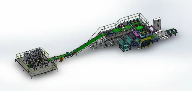 New Complete Weighing Packaging and Palletizing Line for Dry Powder