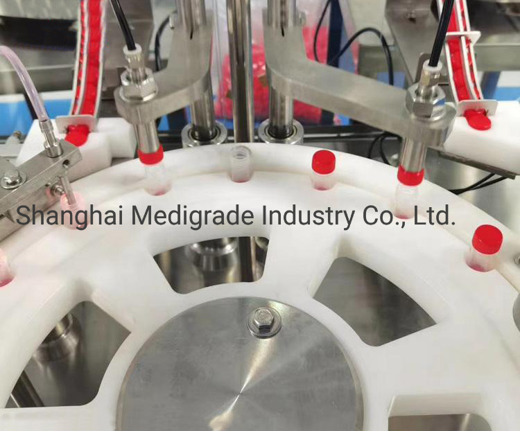 Nucleic Acid Test Preserve Fluid Tube Filling Capping and Labeling Machine