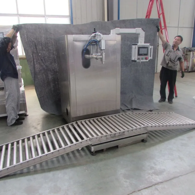 Oil Drum Bucket Filling Machine Weighting Machine with Roller Conveyor