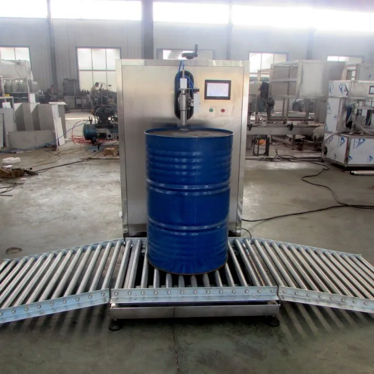 Oil Drum Bucket Filling Machine Weighting Machine with Roller Conveyor