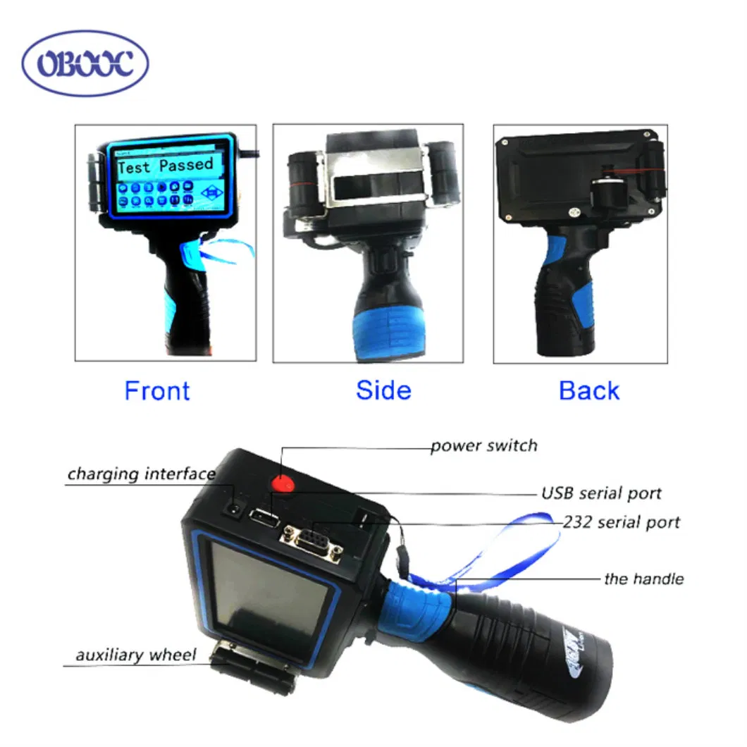 One Head Online Inkjet Tij Date Code Printer on Bottle, Pouch, Plastic Bag