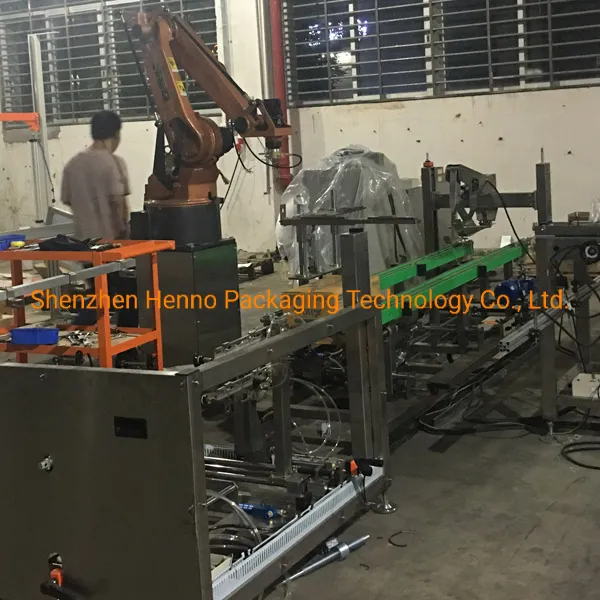 One-Piece Preforming Packaging Robot Case Packer Packing Machine for Melon Seeds Bag Can Freely Combine Packaging