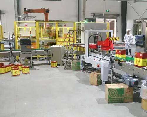 One-Piece Preforming Packaging Robot Case Packer Packing Machine for Melon Seeds Bag Can Freely Combine Packaging