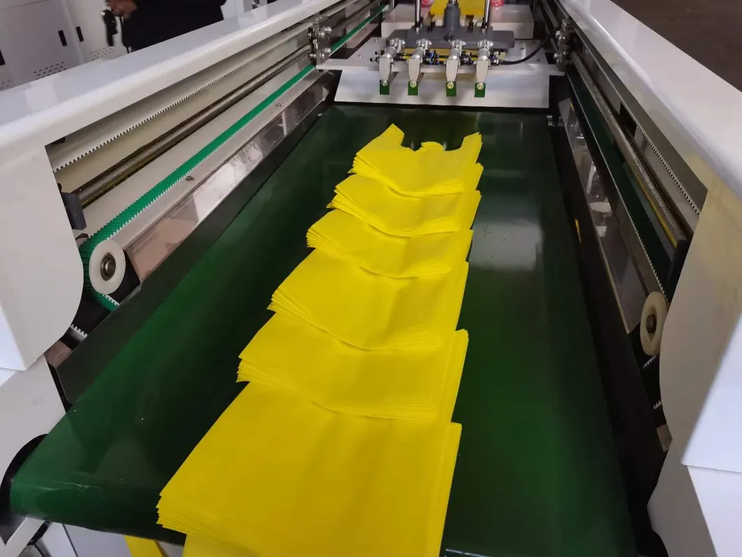 PE Nylon Chicken Biodegradable Cloth Patch Carry Poly Nylon Polythene Garbage T-Shirt Shopping Plastic Bag Making Machine Price
