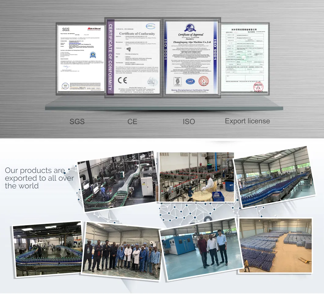 Pet Glass Bottle Sparkling Natural Pure Water Filling Bottling Machine