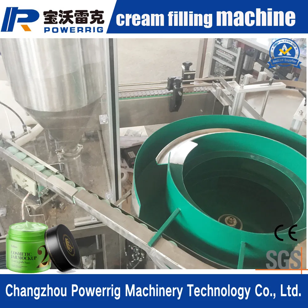 Piston Automatic Body Cream or Paste Plastic Bottle Filling and Packing Machine