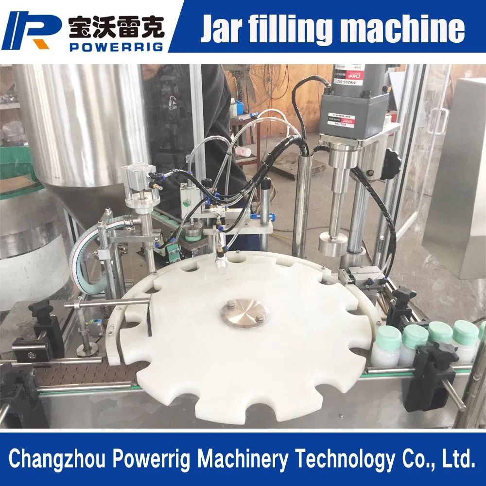 Piston Automatic Body Cream or Paste Plastic Bottle Filling and Packing Machine