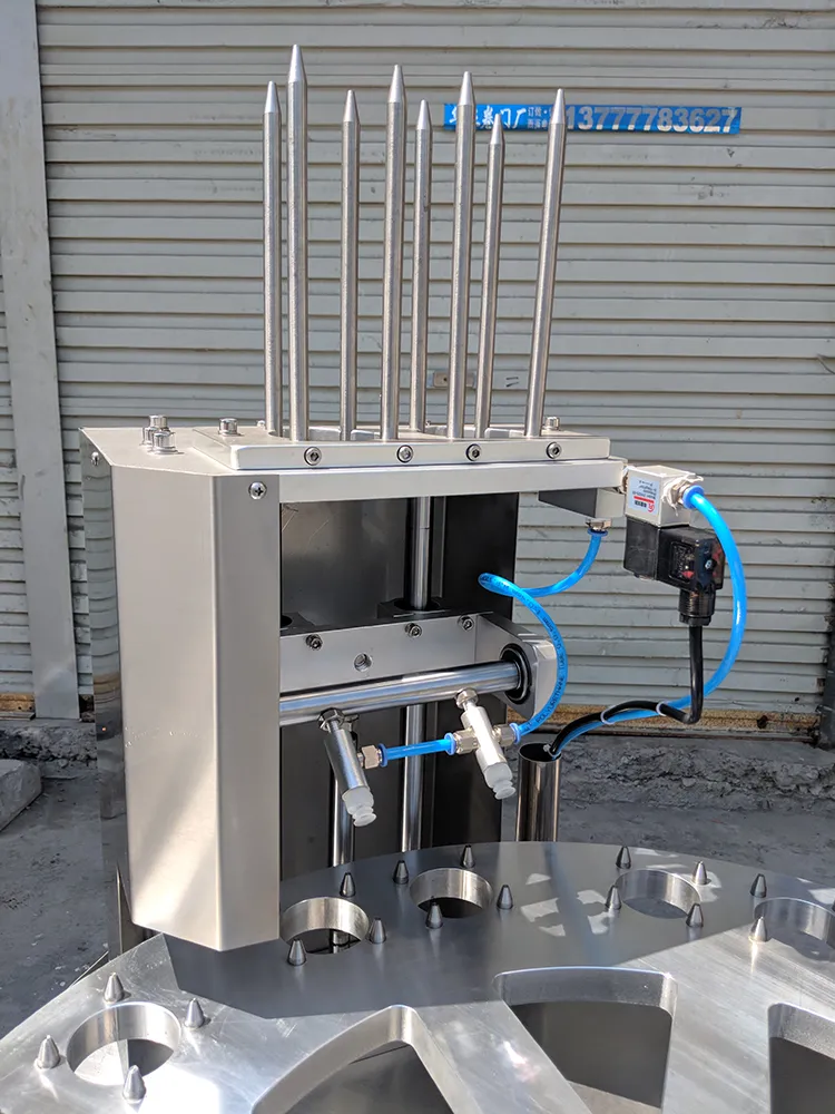 PLC Control Automatic Rotary Two Nozzles Coffee Cup Sealing and Filling Machine