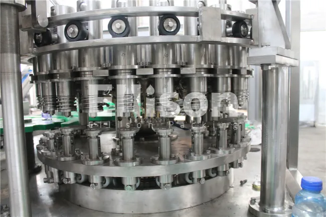 Pneumatic Rotary Type Pulp Basil Seed Drink Piston Filling Machine