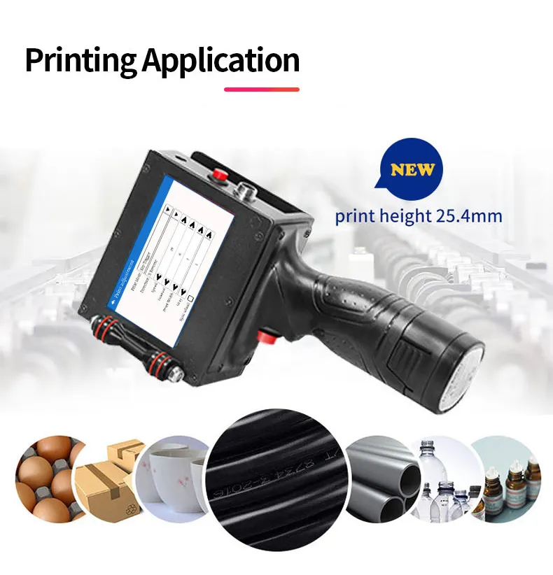 Portable Handheld Label Print Machine Mini Inkjet Printer Touch Screen 600dpi Review