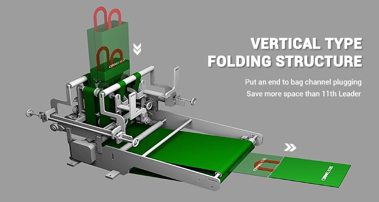 PP Biodegradable Fabric Nonwoven Handle Box Bag Maker Making Machine Made in China Factory Price