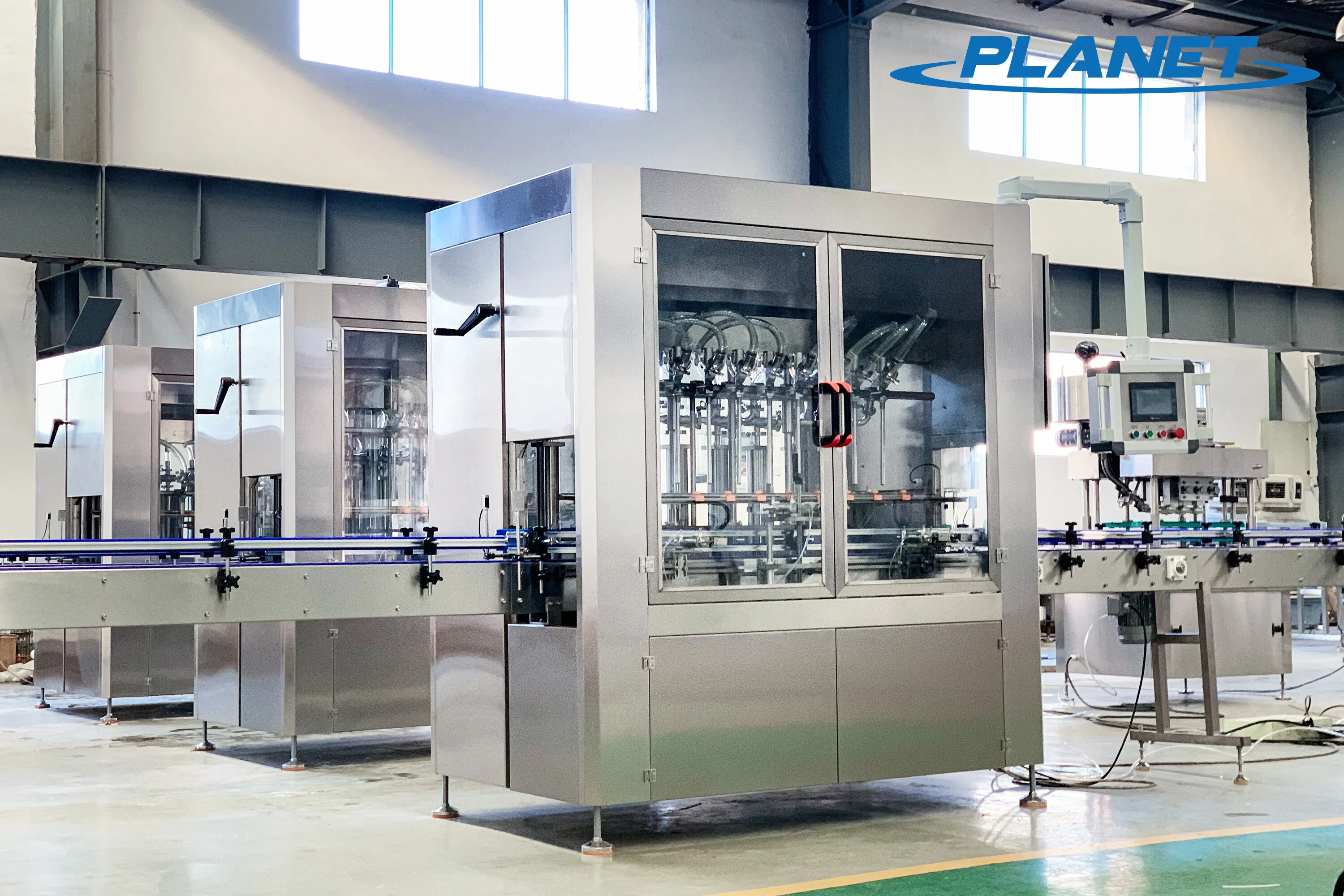 Straight Line/Linear Paste/Liquid/Viscous/Soy Sauce/Jam/Dish Washing Liquid/Hand Soap/Ketchup/Honey Pneumatic Piston Filling Equipment Plant/