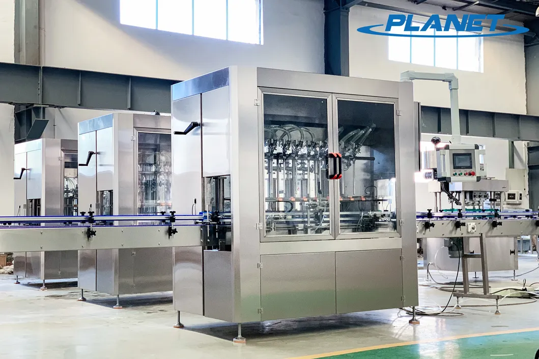 Straight Line/Linear Paste/Liquid/Viscous/Soy Sauce/Jam/Dish Washing Liquid/Hand Soap/Ketchup/Honey Pneumatic Piston Filling Equipment Plant/