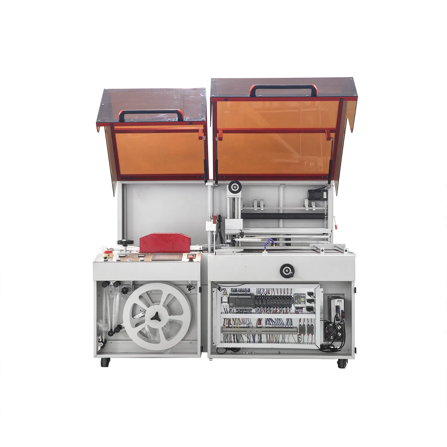 Tea Outpacking Mengniu Fumigated Wooden Case Fql450+Bsn4020 Wrap Banding Machine