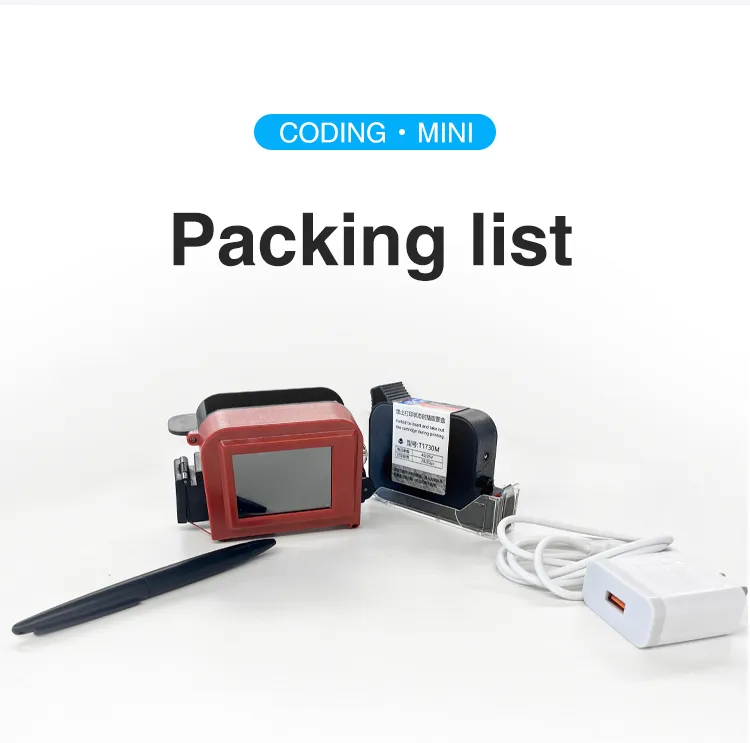 Tij Portable Low Cost Digital Data-Coding Desktop Mini Inkjet Label Printer on Sale