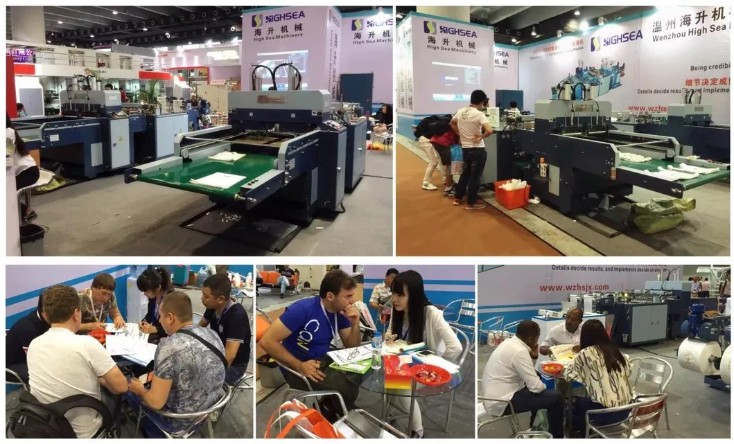 Touch Screen Servo Motor Control Poly PLA Pbat T Shirt Vest Bag Shopping Bag Handle Bag Making Machine