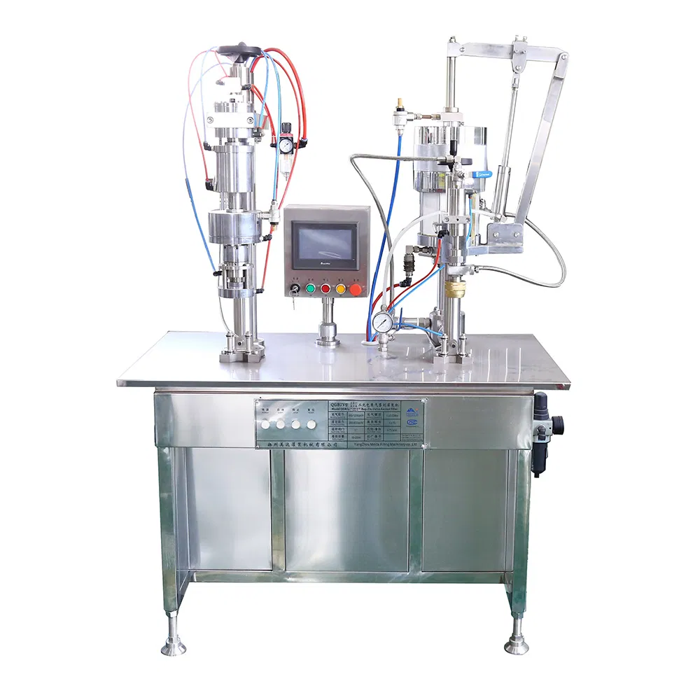 Two Combine Into One Shaving Gel Bov Aerosol Filling Machine