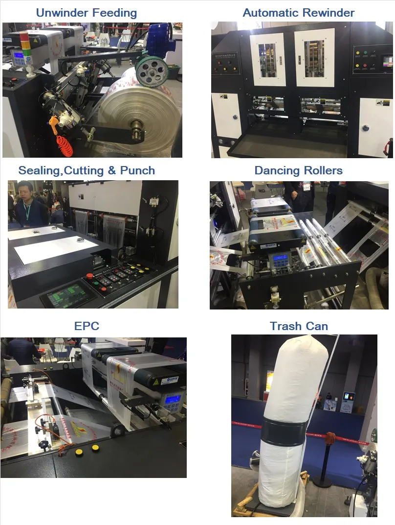 Two Lines Automatic T-Shirt Vest Shopping Bag on Roll Bag Making Machine