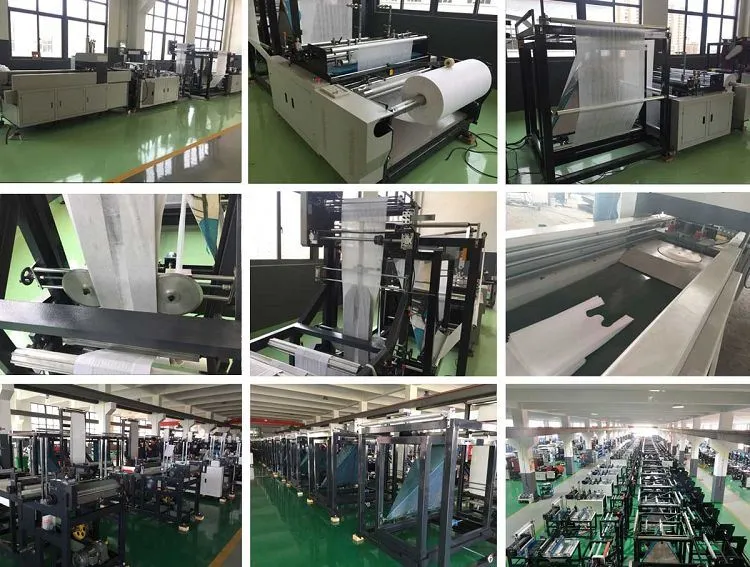 Ultrasonic Non Woven T-Shirt Bag, Vest Bag, U-Cut Bag, W-Cut Bag, Mesh Bag/Lace Fabric Bag/Vegetable Cutting Bag/Flat Handle Bag Making Machine