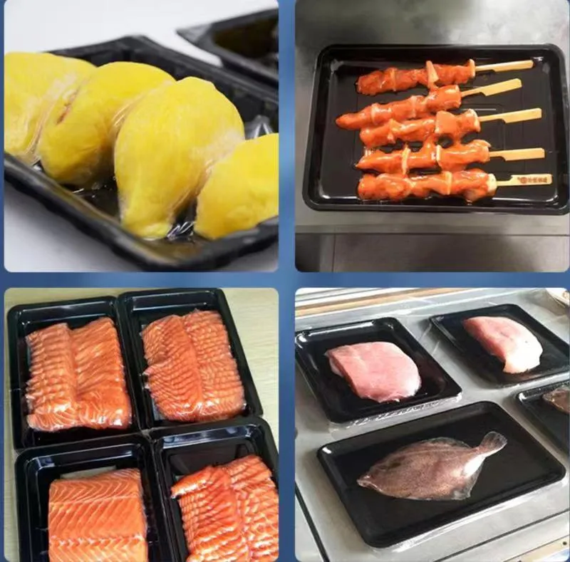 Vertical Type Vsp Vacuum Skin Packaging Machine Skin Pack Machine Meat Seafood