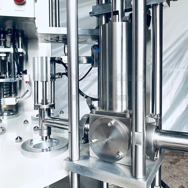 Yogurt Cup Filling Factory Price Automatic Jelly Ketchup Honey Sauce Yogurt Aluminum Foil Cup Filling and Sealing Machine